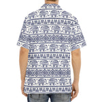African Tribal Elephant Pattern Print Aloha Shirt