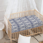 African Tribal Elephant Pattern Print Baby Crib Sheet