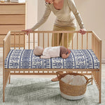 African Tribal Elephant Pattern Print Baby Crib Sheet