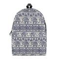 African Tribal Elephant Pattern Print School Backpack