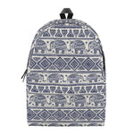 African Tribal Elephant Pattern Print Backpack