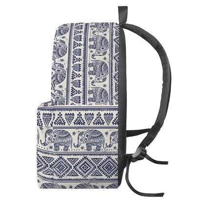 African Tribal Elephant Pattern Print Backpack