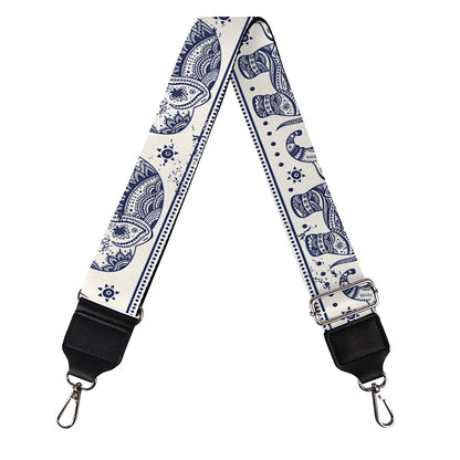 African Tribal Elephant Pattern Print Bag Strap
