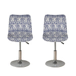 African Tribal Elephant Pattern Print Bar Stool Covers