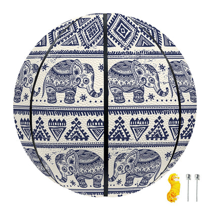 African Tribal Elephant Pattern Print Basketball