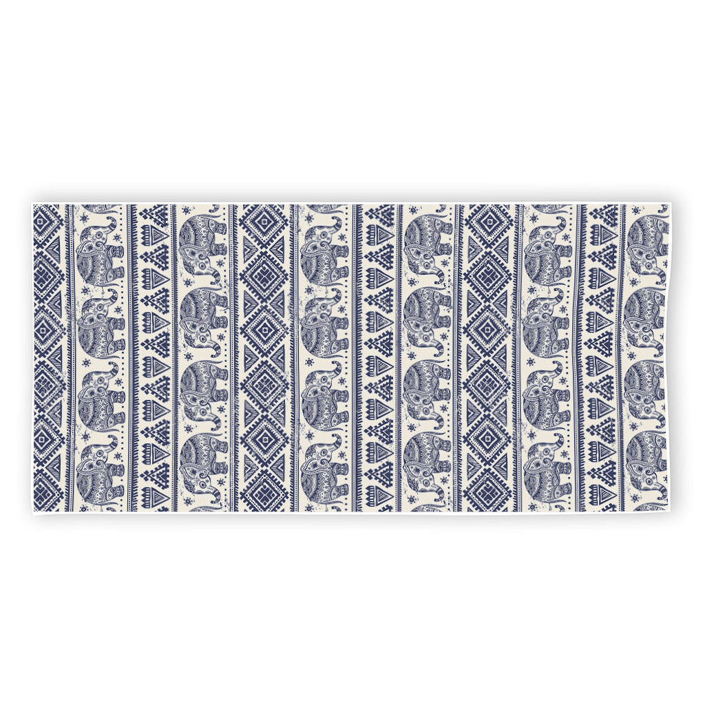 African Tribal Elephant Pattern Print Beach Towel