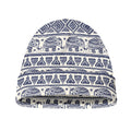 African Tribal Elephant Pattern Print Beanie
