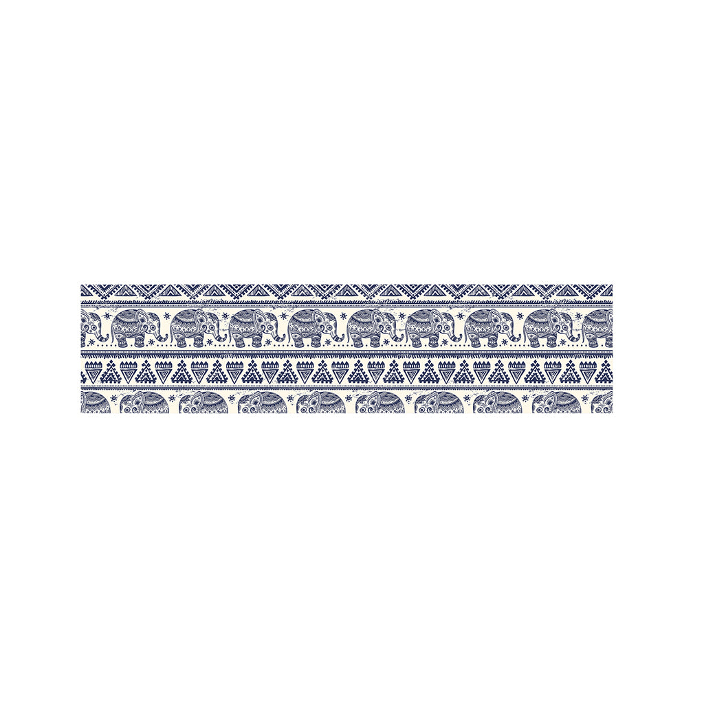 African Tribal Elephant Pattern Print Bed Runner