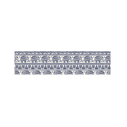 African Tribal Elephant Pattern Print Bed Runner