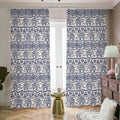 African Tribal Elephant Pattern Print Dimout Pencil Pleat Curtains