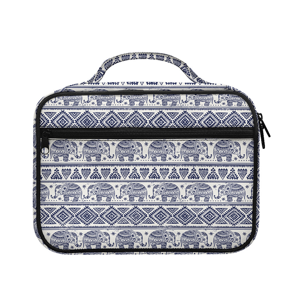 African Tribal Elephant Pattern Print Briefcase Bible Bag