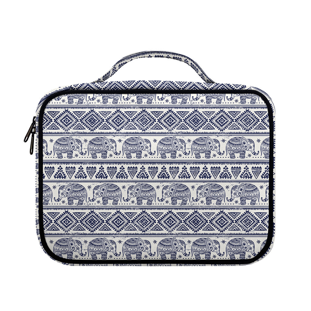 African Tribal Elephant Pattern Print Briefcase Bible Bag
