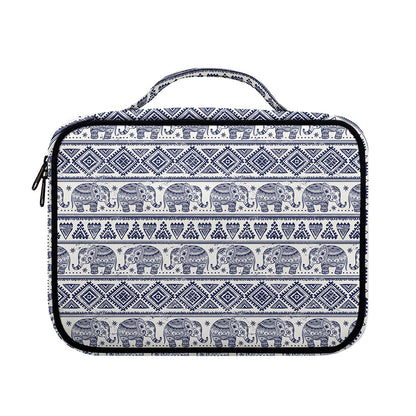 African Tribal Elephant Pattern Print Briefcase Bible Bag