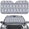 African Tribal Elephant Pattern Print Car Windshield Sun Shade