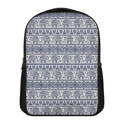 African Tribal Elephant Pattern Print Casual Backpack