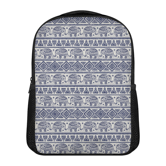African Tribal Elephant Pattern Print Casual Backpack