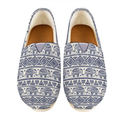 African Tribal Elephant Pattern Print Casual Shoes