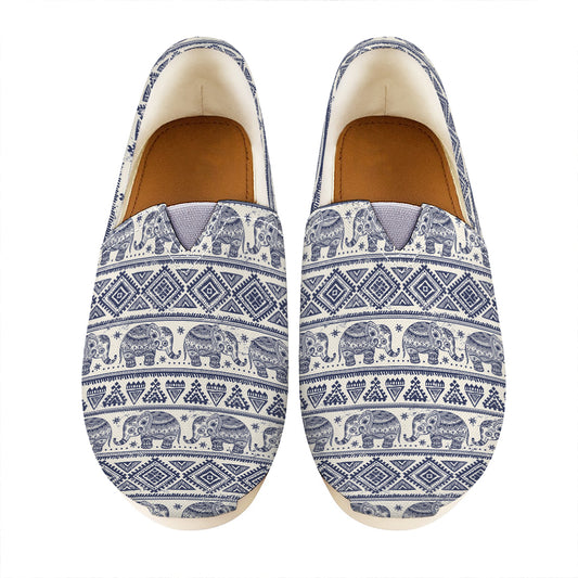 African Tribal Elephant Pattern Print Casual Shoes