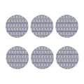 African Tribal Elephant Pattern Print Coaster Set