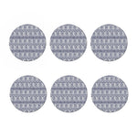 African Tribal Elephant Pattern Print Coaster Set