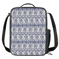 African Tribal Elephant Pattern Print Crossbody Lunch Bag