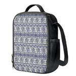 African Tribal Elephant Pattern Print Crossbody Lunch Bag