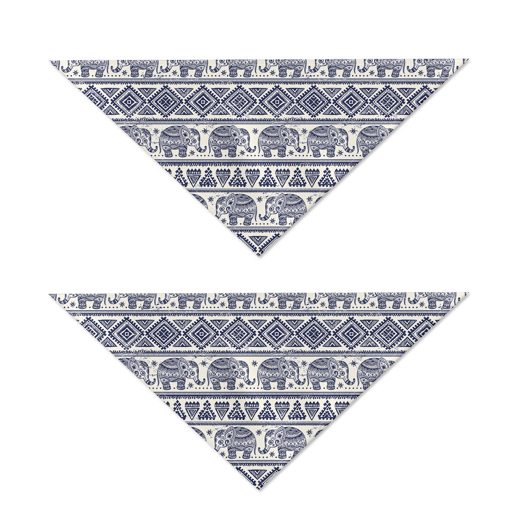 African Tribal Elephant Pattern Print Dog Bandana