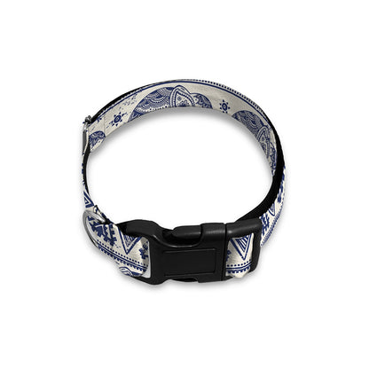 African Tribal Elephant Pattern Print Dog Collar