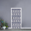 African Tribal Elephant Pattern Print Door Sticker