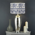 African Tribal Elephant Pattern Print Drum Lamp Shade