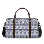 African Tribal Elephant Pattern Print Duffle Bag