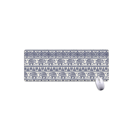 African Tribal Elephant Pattern Print Extended Mouse Pad