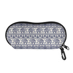 African Tribal Elephant Pattern Print Glasses Case