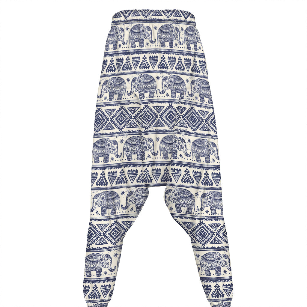 African Tribal Elephant Pattern Print Hammer Pants
