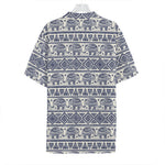 African Tribal Elephant Pattern Print Hawaiian Shirt