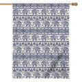 African Tribal Elephant Pattern Print House Flag