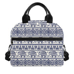 African Tribal Elephant Pattern Print Insulated Lunch Bag