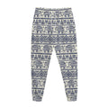 African Tribal Elephant Pattern Print Jogger Pants