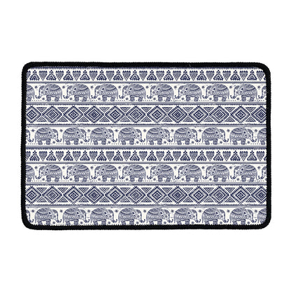 African Tribal Elephant Pattern Print Kitchen Mat