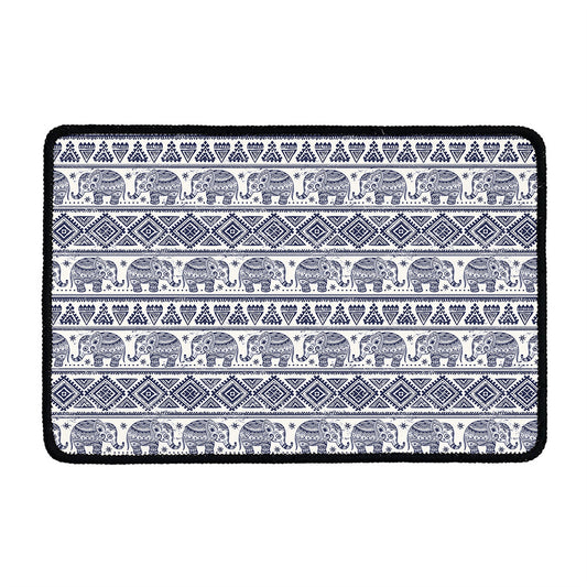 African Tribal Elephant Pattern Print Kitchen Mat