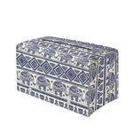 African Tribal Elephant Pattern Print Leather Tissue Box Cover