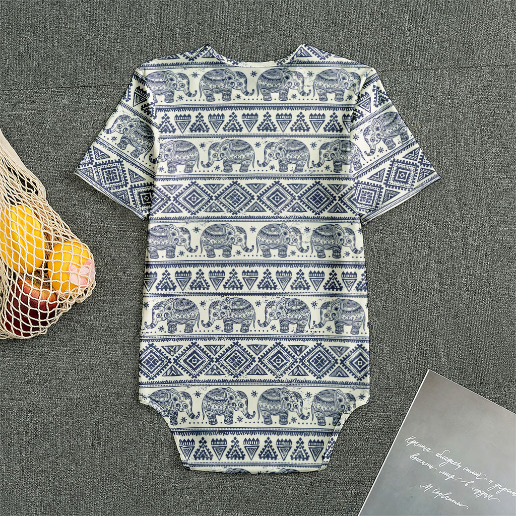 African Tribal Elephant Pattern Print Men's Bodysuit