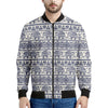 African Tribal Elephant Pattern Print Men's Bomber Jacket