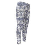 African Tribal Elephant Pattern Print Men's Compression Pants