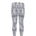 African Tribal Elephant Pattern Print Men's Leggings