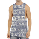 African Tribal Elephant Pattern Print Men's Muscle Tank Top