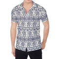 African Tribal Elephant Pattern Print Men's Shirt