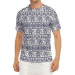 African Tribal Elephant Pattern Print Men's Short Sleeve Rash Guard