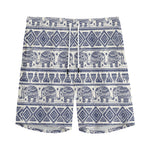 African Tribal Elephant Pattern Print Men's Sports Shorts
