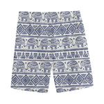 African Tribal Elephant Pattern Print Men's Sports Shorts